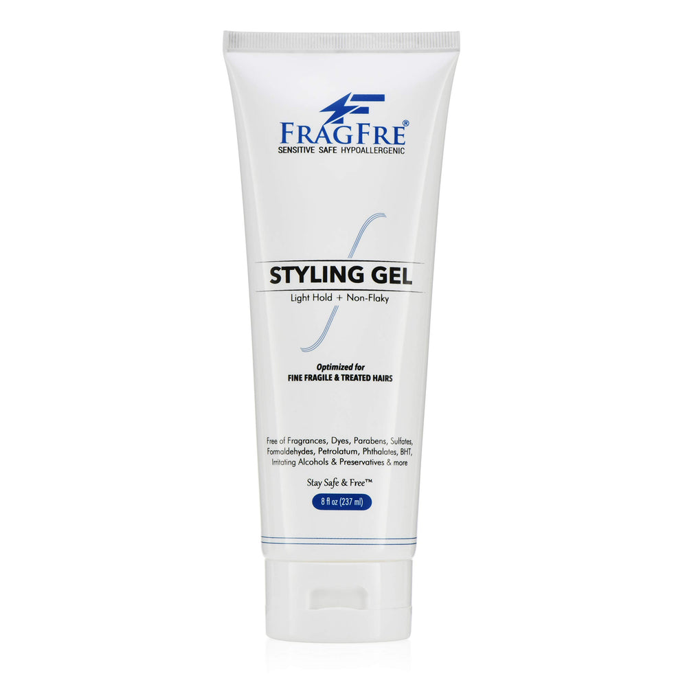 FRAGFRE Light Hold Gel sin fragancia, empaque compacto para uso diario.