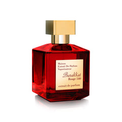 Fragrance World Barakkat Rouge 540 packaging and bottle on display