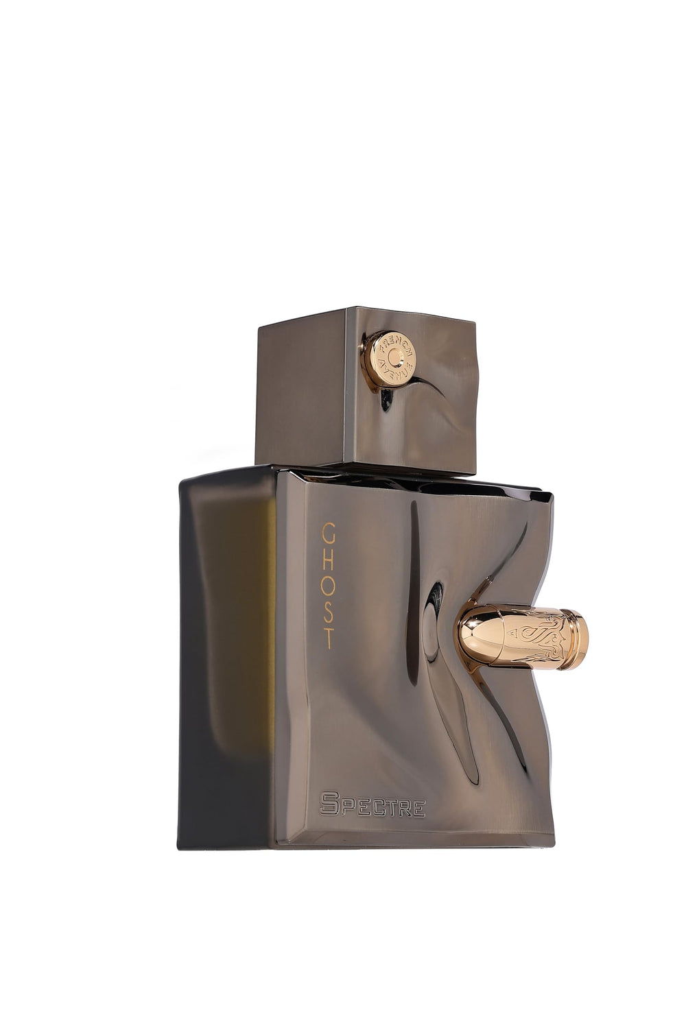 Fragrance World Spectre Ghost EDP cap close-up, premium styling for gifting.