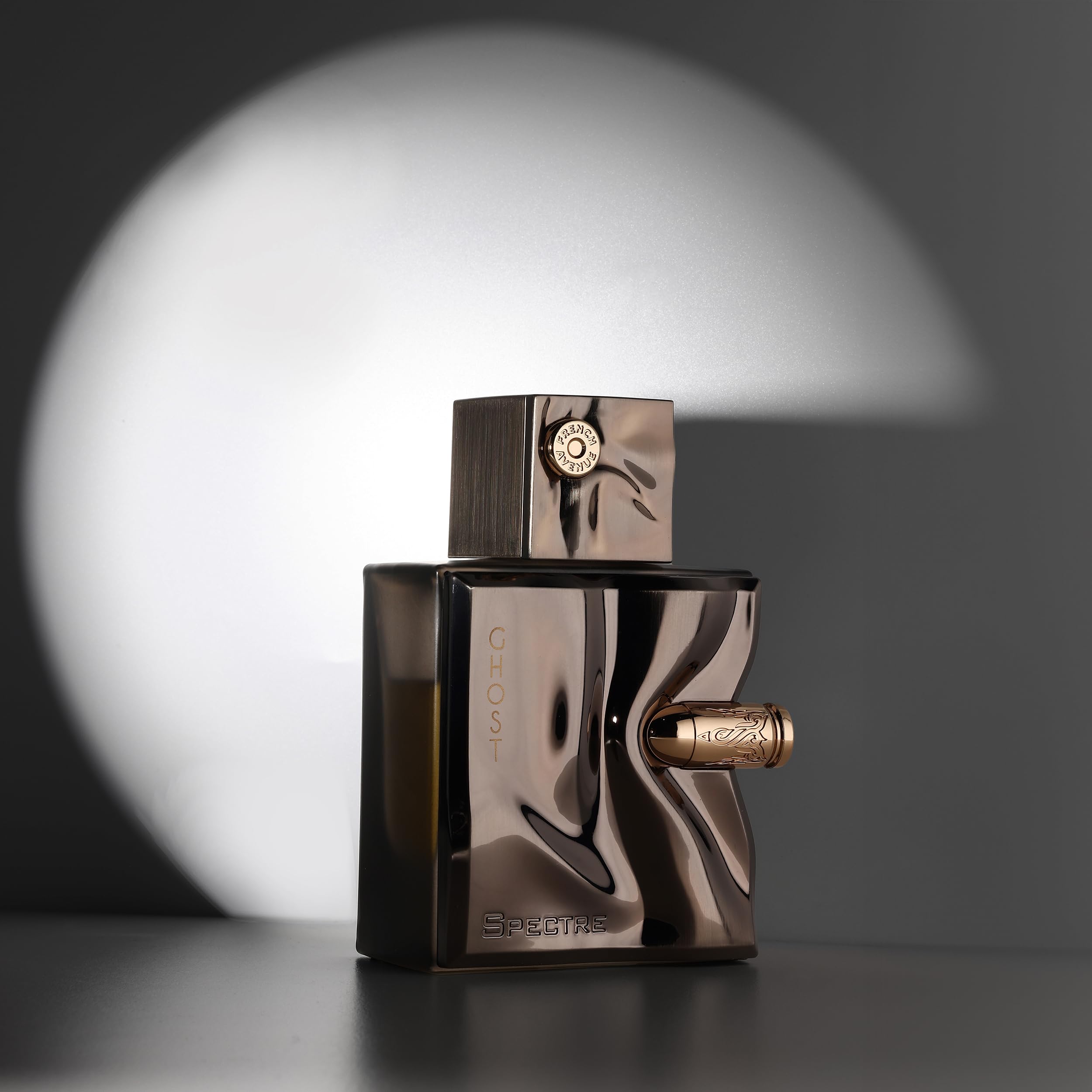 Fragrance World Spectre Ghost EDP box and bottle ensemble, ideal for gifts.