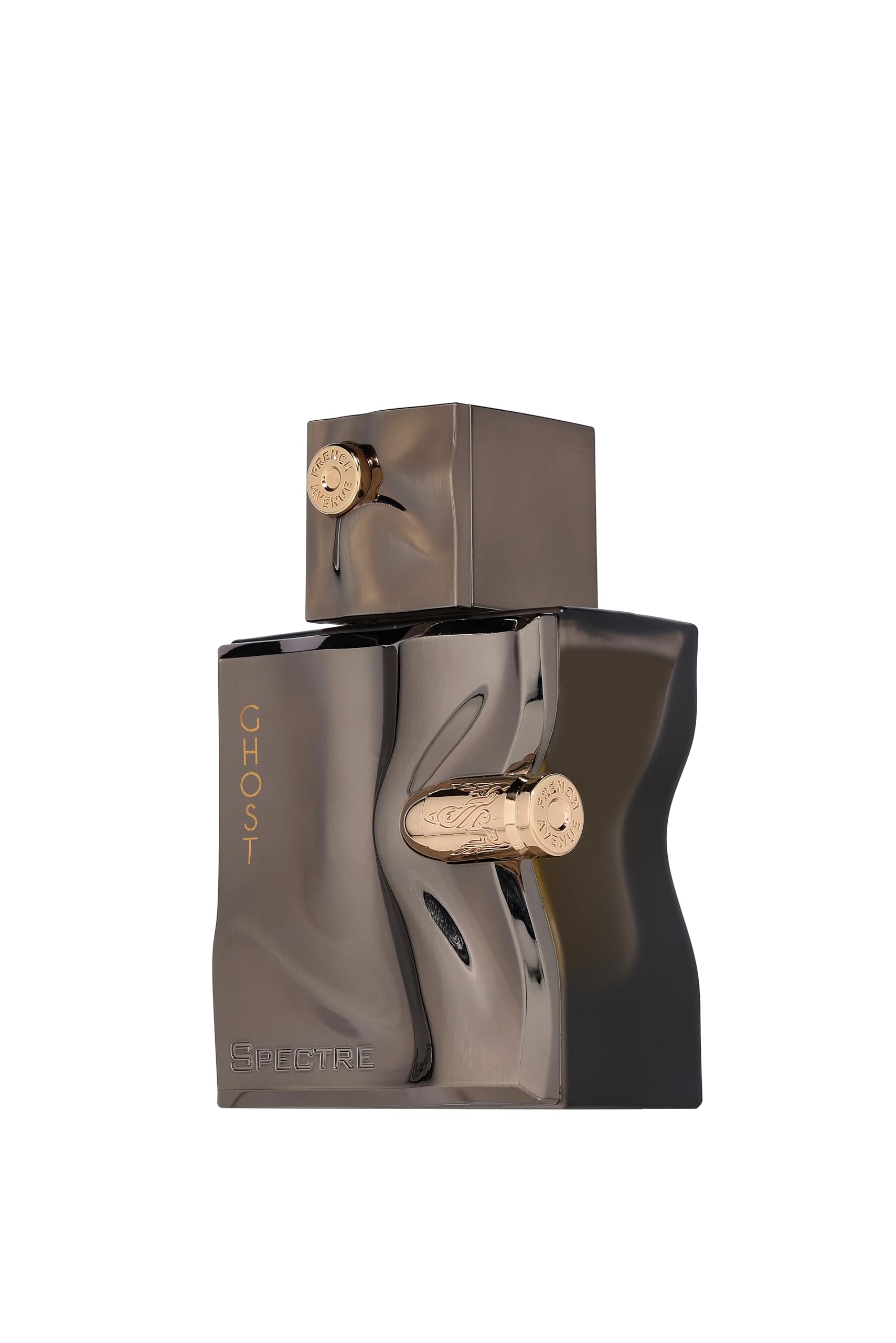 Fragrance World Spectre Ghost EDP box view, hinting at spicy woody notes.