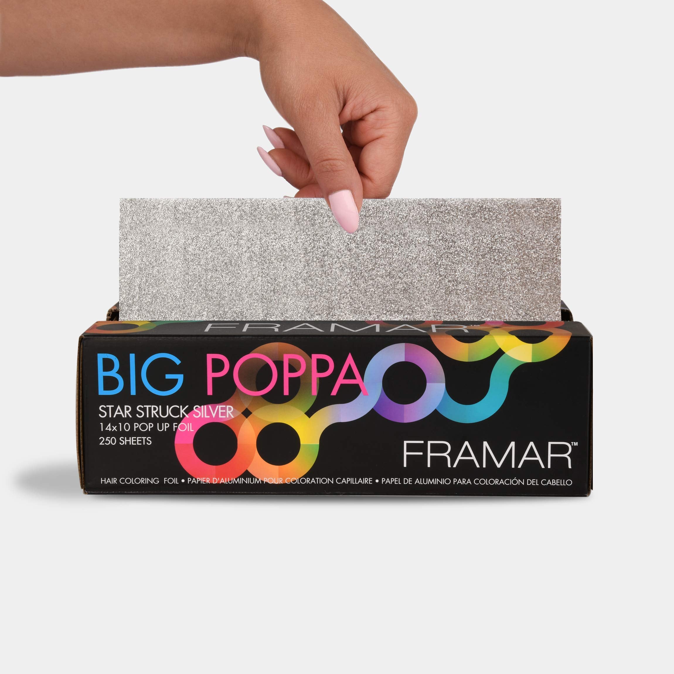 Framar Big Poppa foil with half-inch edge for fast, clean application.