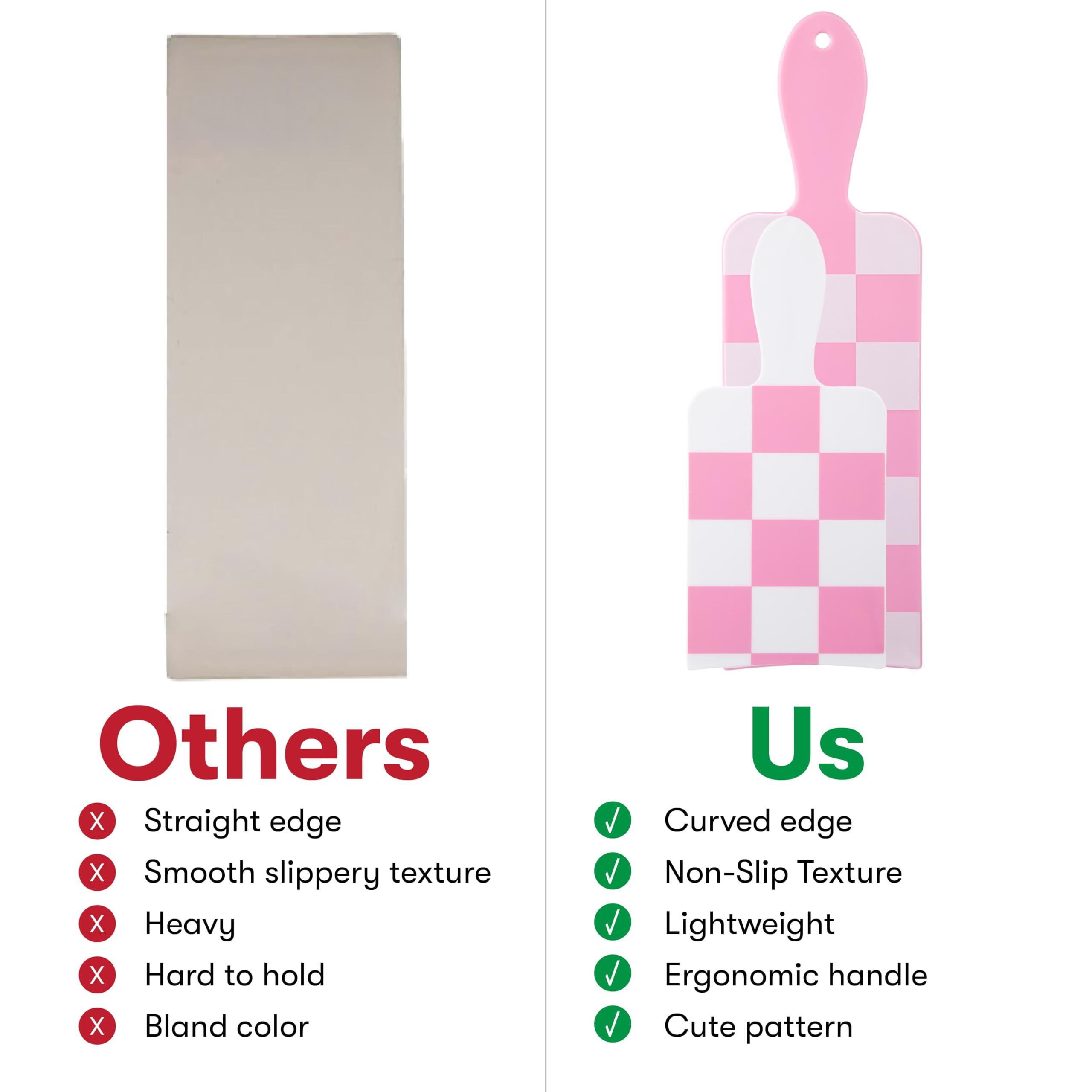 FRAMAR checkered balayage board paddle small white for neat color application in short sections