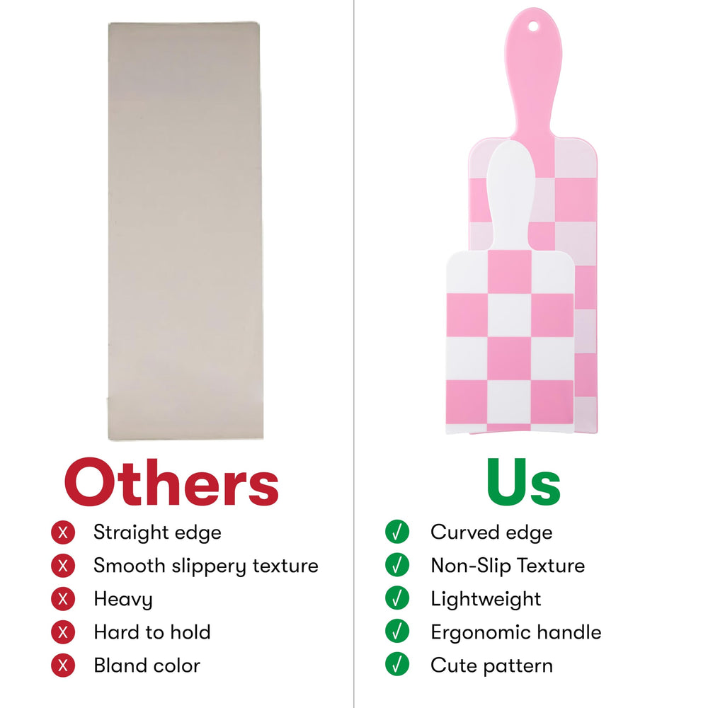 FRAMAR checkered balayage board paddle small white for neat color application in short sections