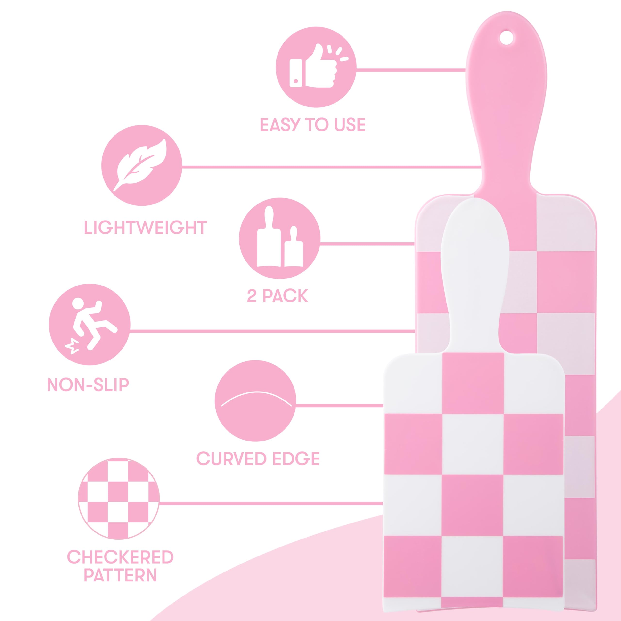 FRAMAR checkered balayage board textured side pink improves grip during color placement