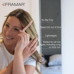 Framar clip seccion sin pliegues silicona, mantiene el cabello sin marcas.