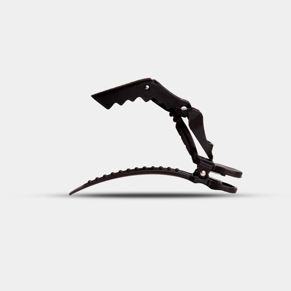 Framar Gator Grips adapt to all hair types for neat sectioning.