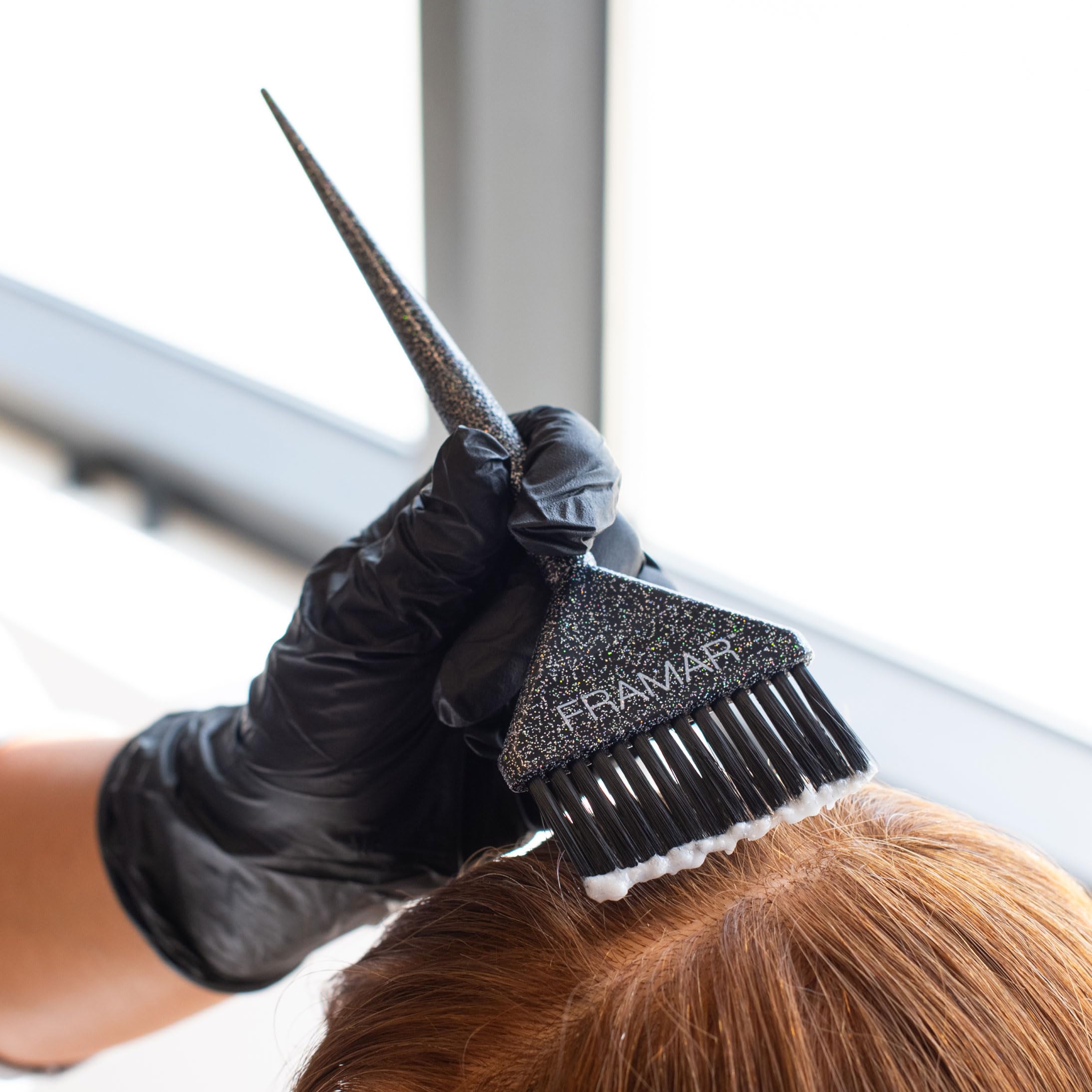 FRAMAR glitter color brush hair dye toolkit ideal for professional kits
