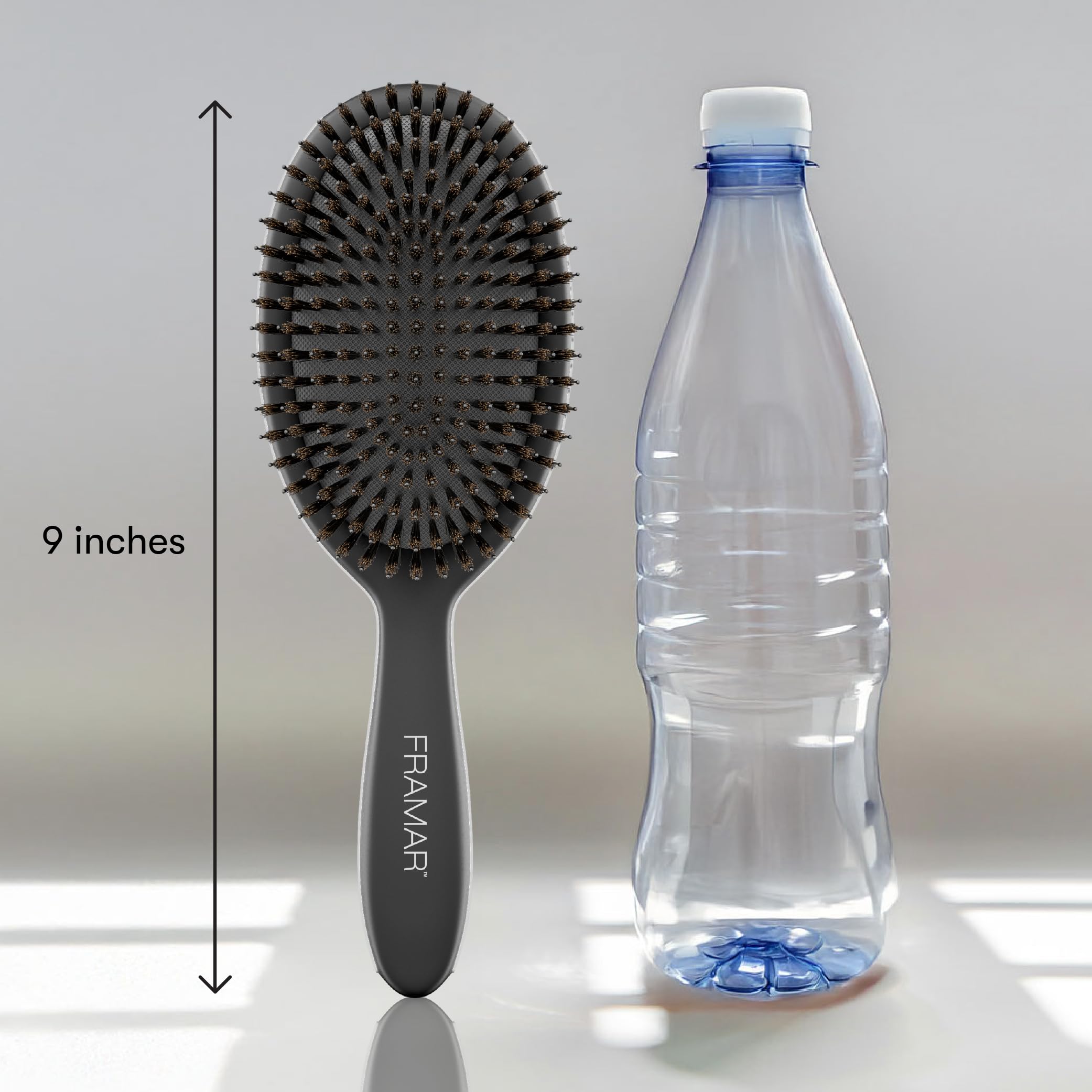 FRAMAR natural oil distribution brush evenly spreads oils for balanced shine