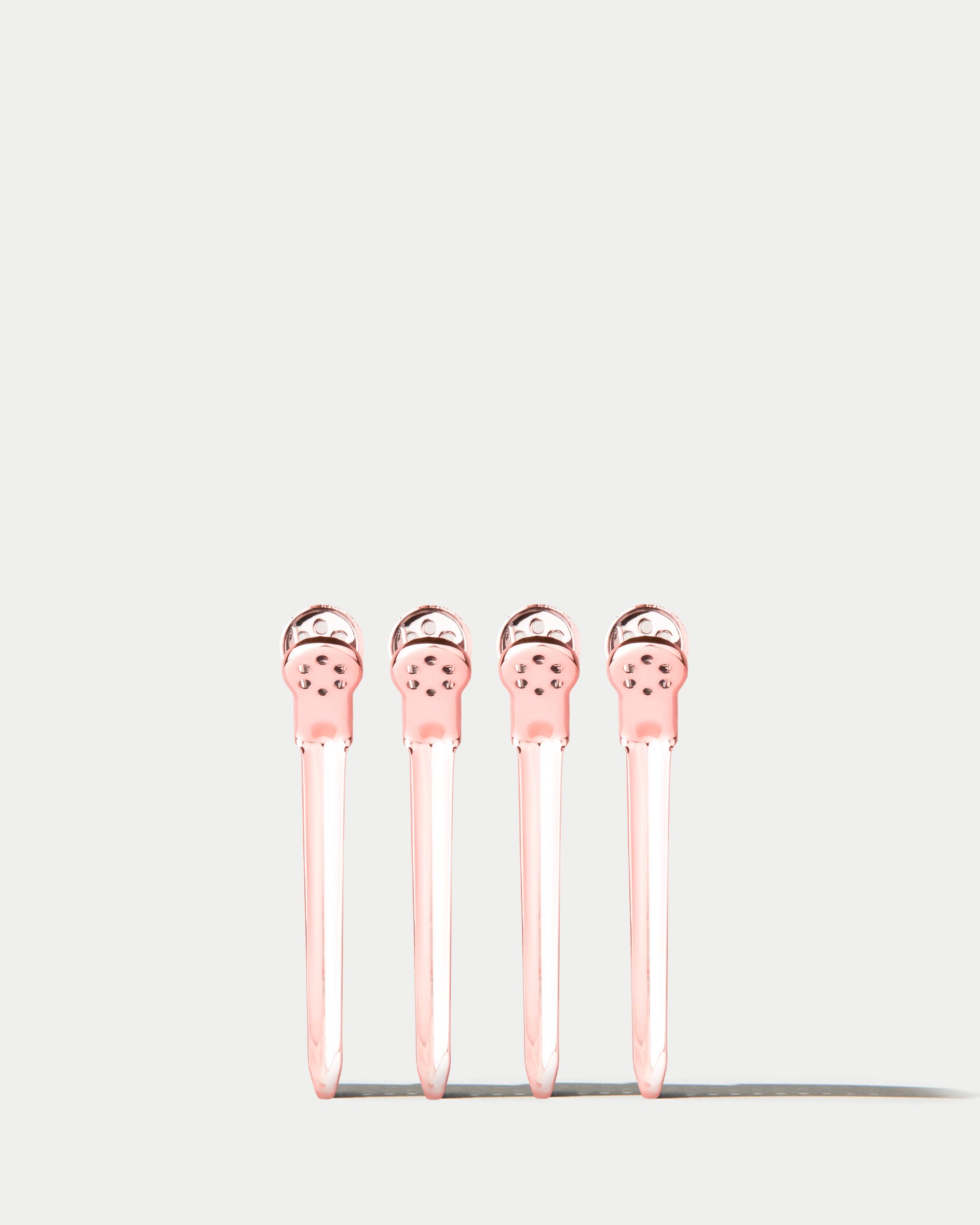 Framar pinzas oro rosa, diseño ergonómico para comodidad durante uso prolongado.