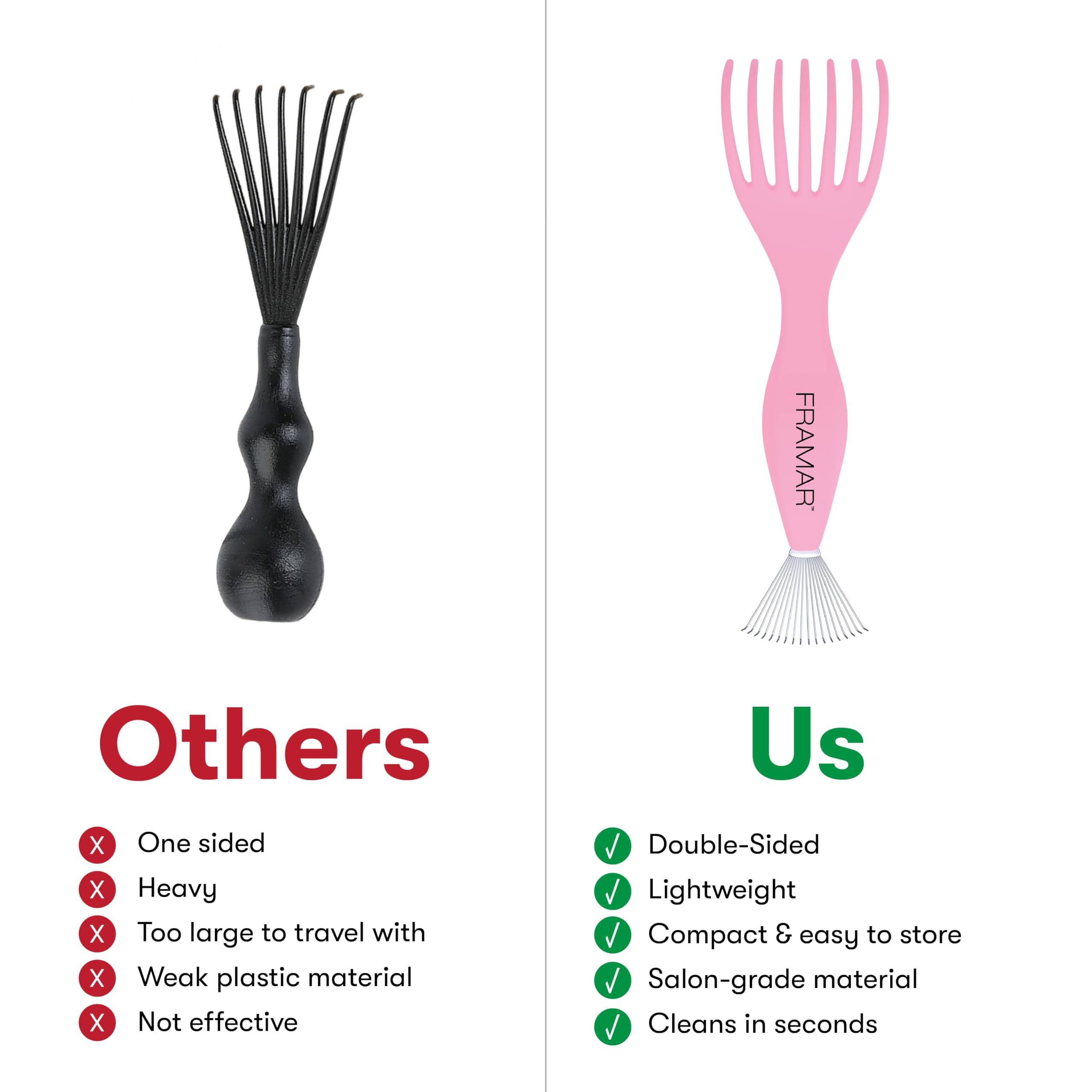 FRAMAR cleaner for boar brushes lifts debris and revives bristles.