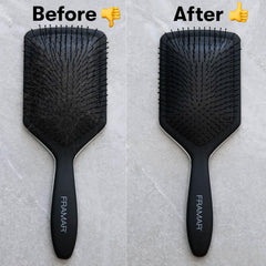 FRAMAR Premium Hair Brush Cleaner Tool for detangling brushes delivers dual-edge cleaning.