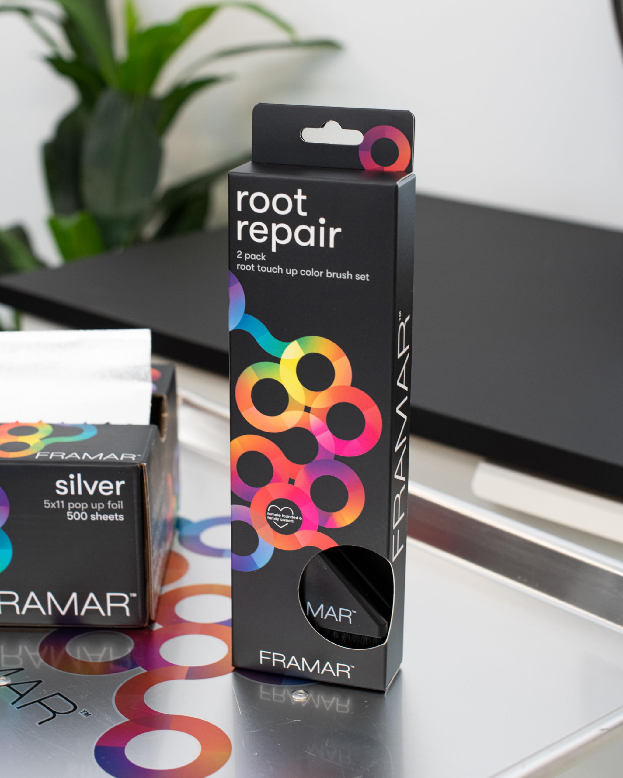 FRAMAR Root Repair 2-Pack Set includes two brushes for versatility.