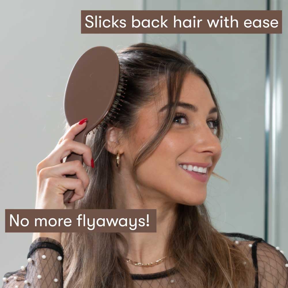 FRAMAR slick-back brush for smooth, polished styling