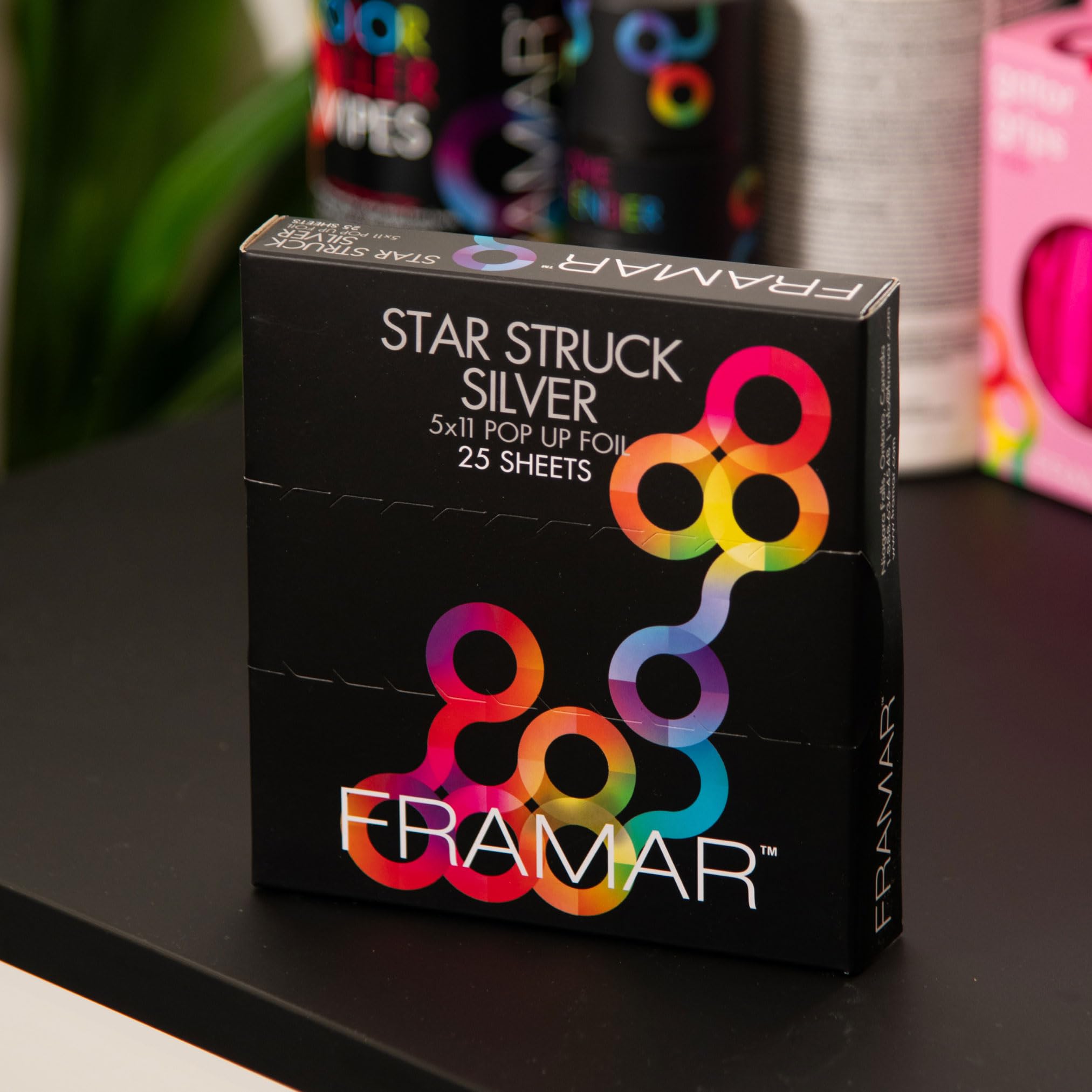 Framar spacious layout supports organized salon stations during color sessions