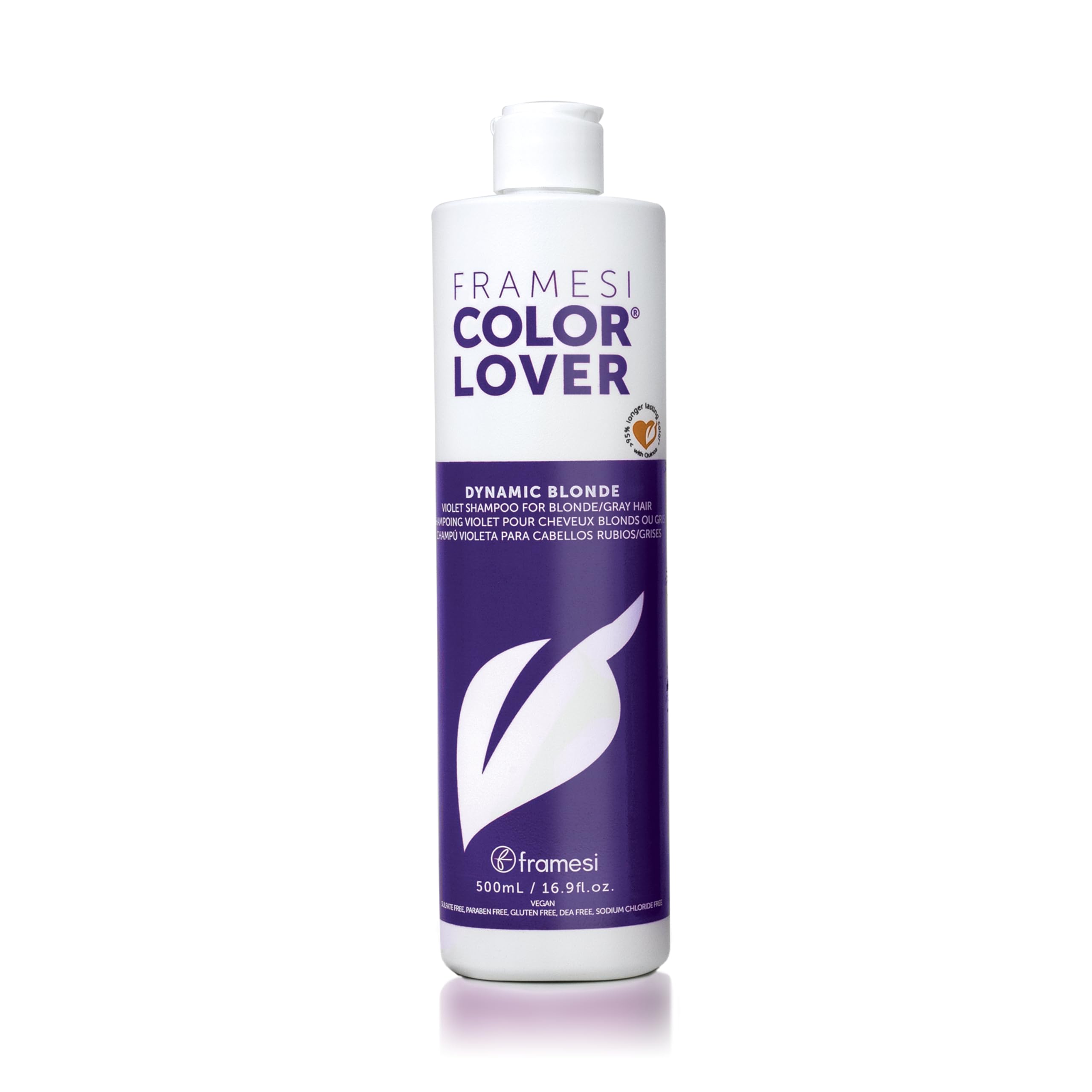 FRAMESI Color Lover Rubio Dinámico: botella de champú para cabello teñido