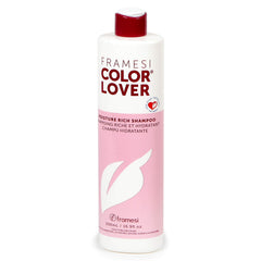 FRAMESI Color Lover Moisture Rich Shampoo bottle highlighting color care and hydration