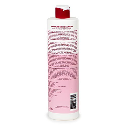 Close-up of creamy lather from FRAMESI Color Lover Shampoo for color-treated hair