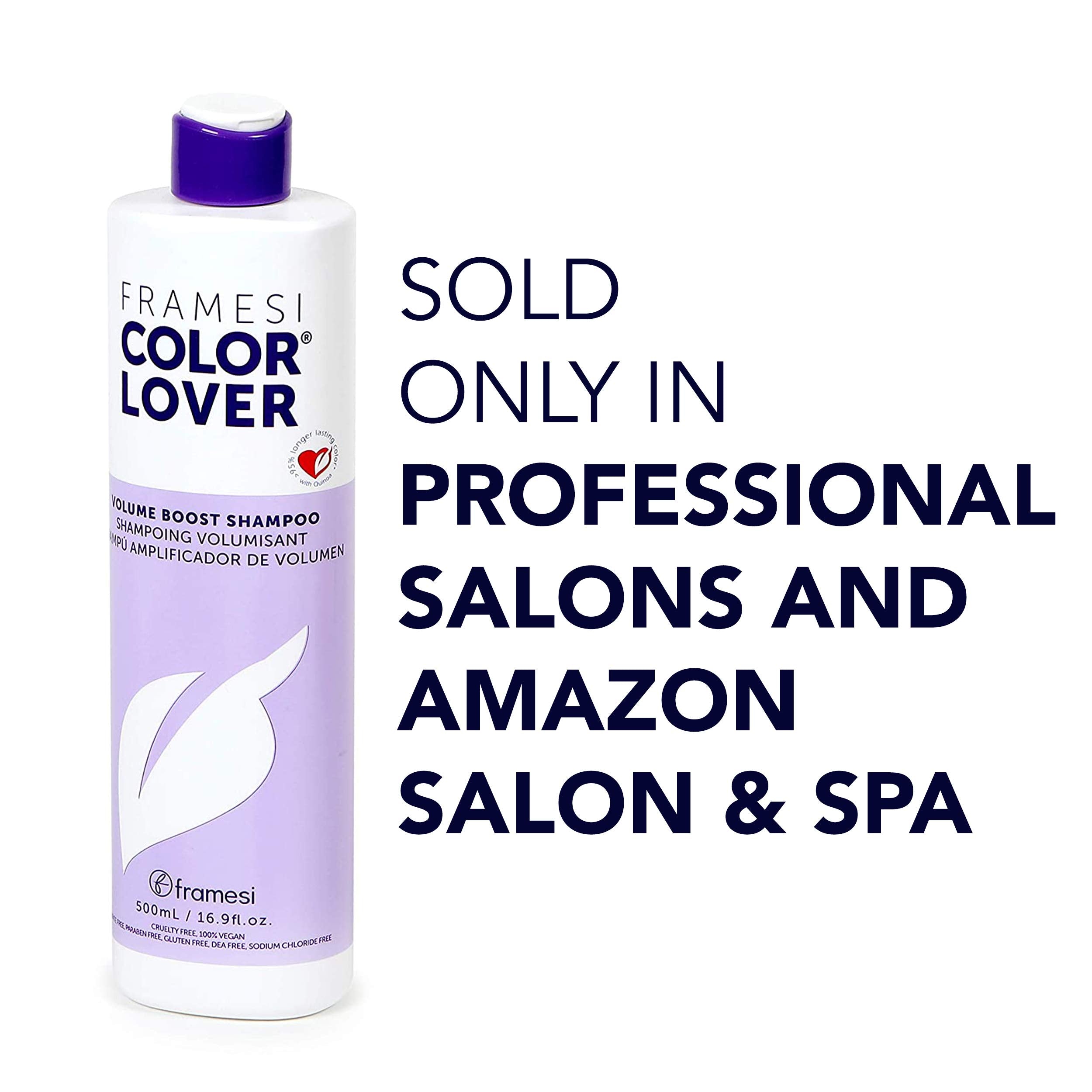 UV protection icon on Framesi packaging indicating color protection for hair.