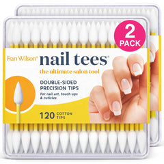 Fran Wilson Nail Tees Cotton Tips 120-count pack for precise at-home manicures.