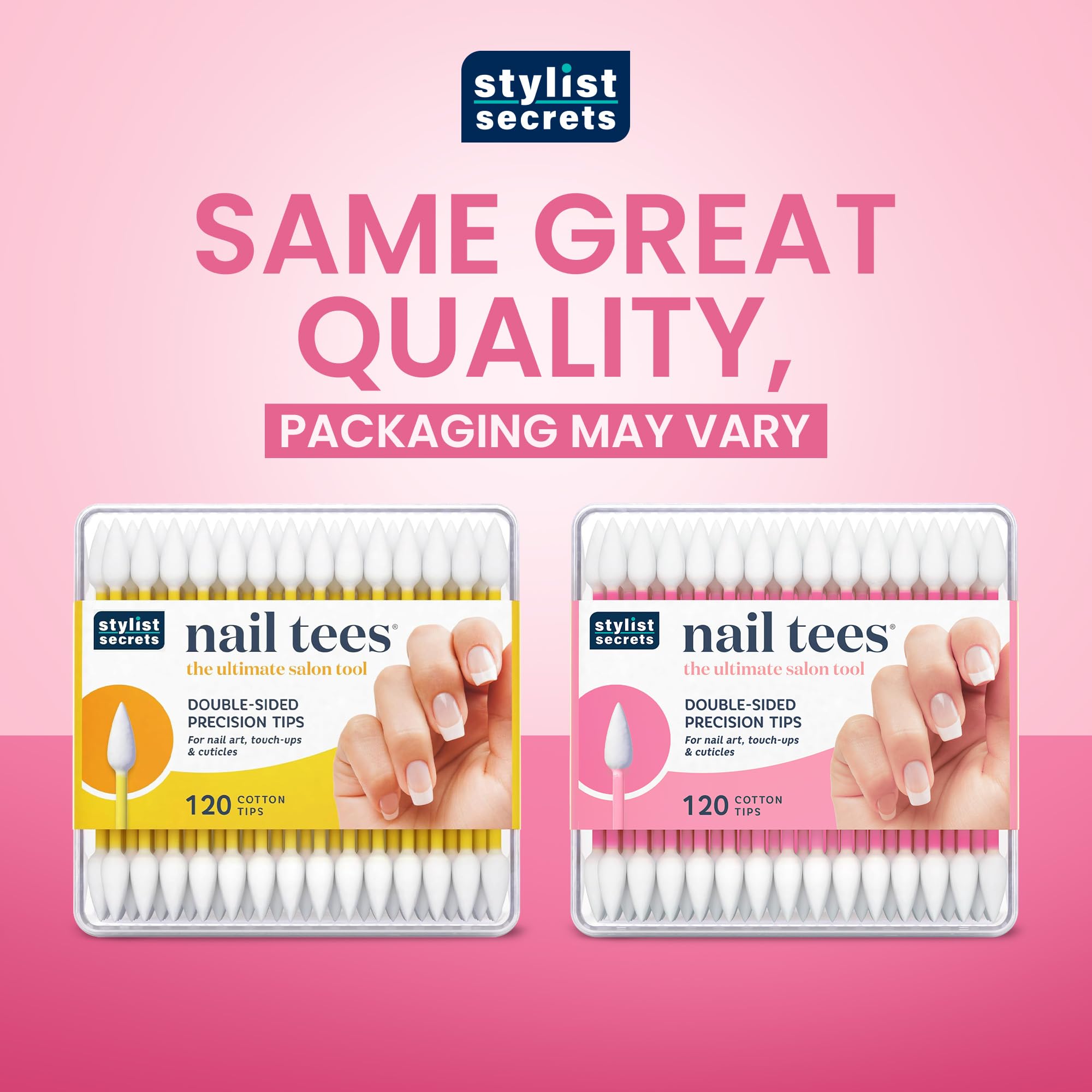 Fran Wilson Nail Tees double pointed applicators for clean nail edges.