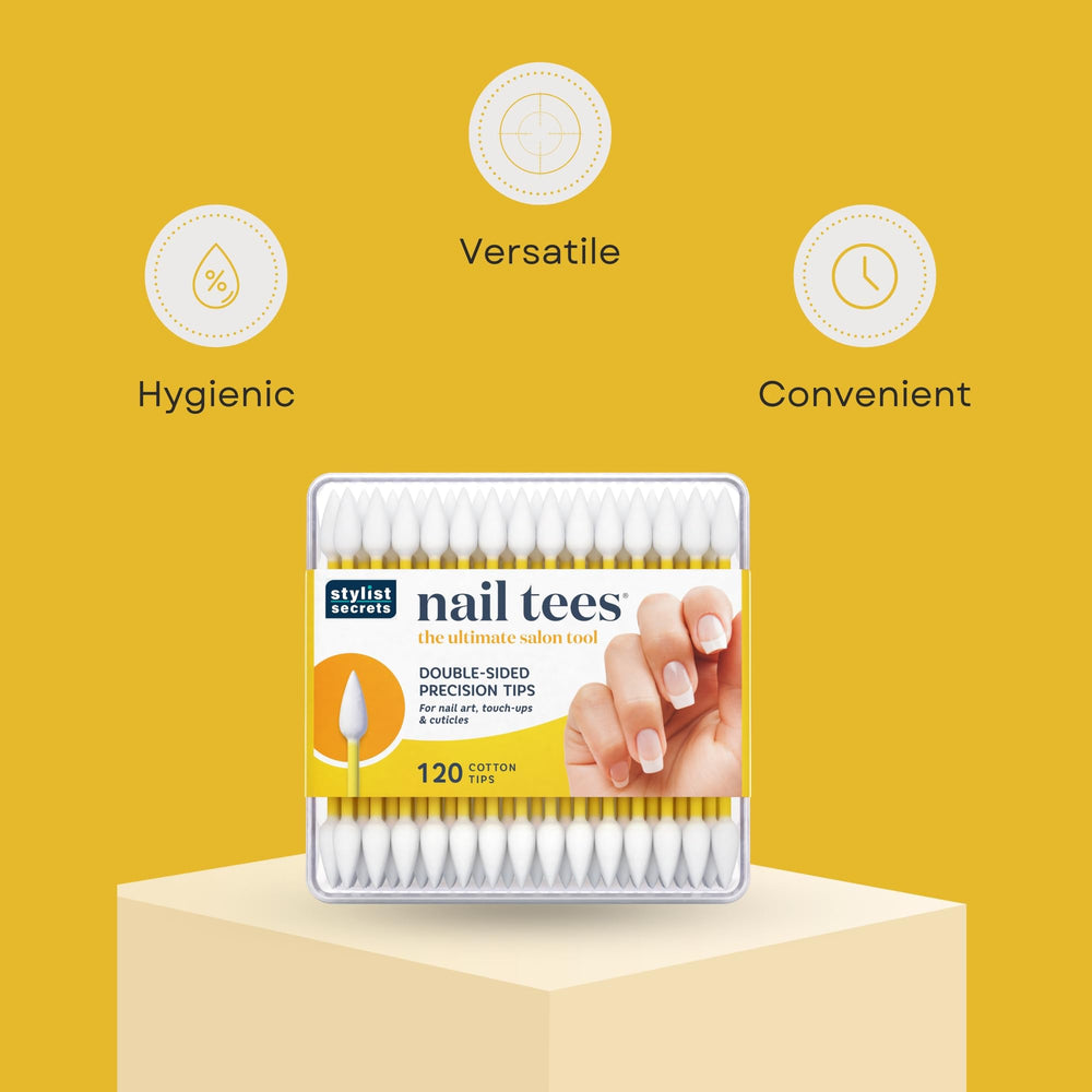 Fran Wilson Nail Tees polish correction for sharp polish edges.