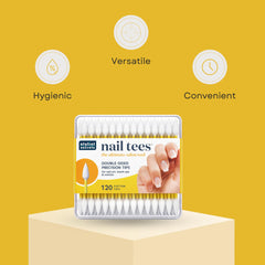 Fran Wilson Nail Tees polish correction for sharp polish edges.