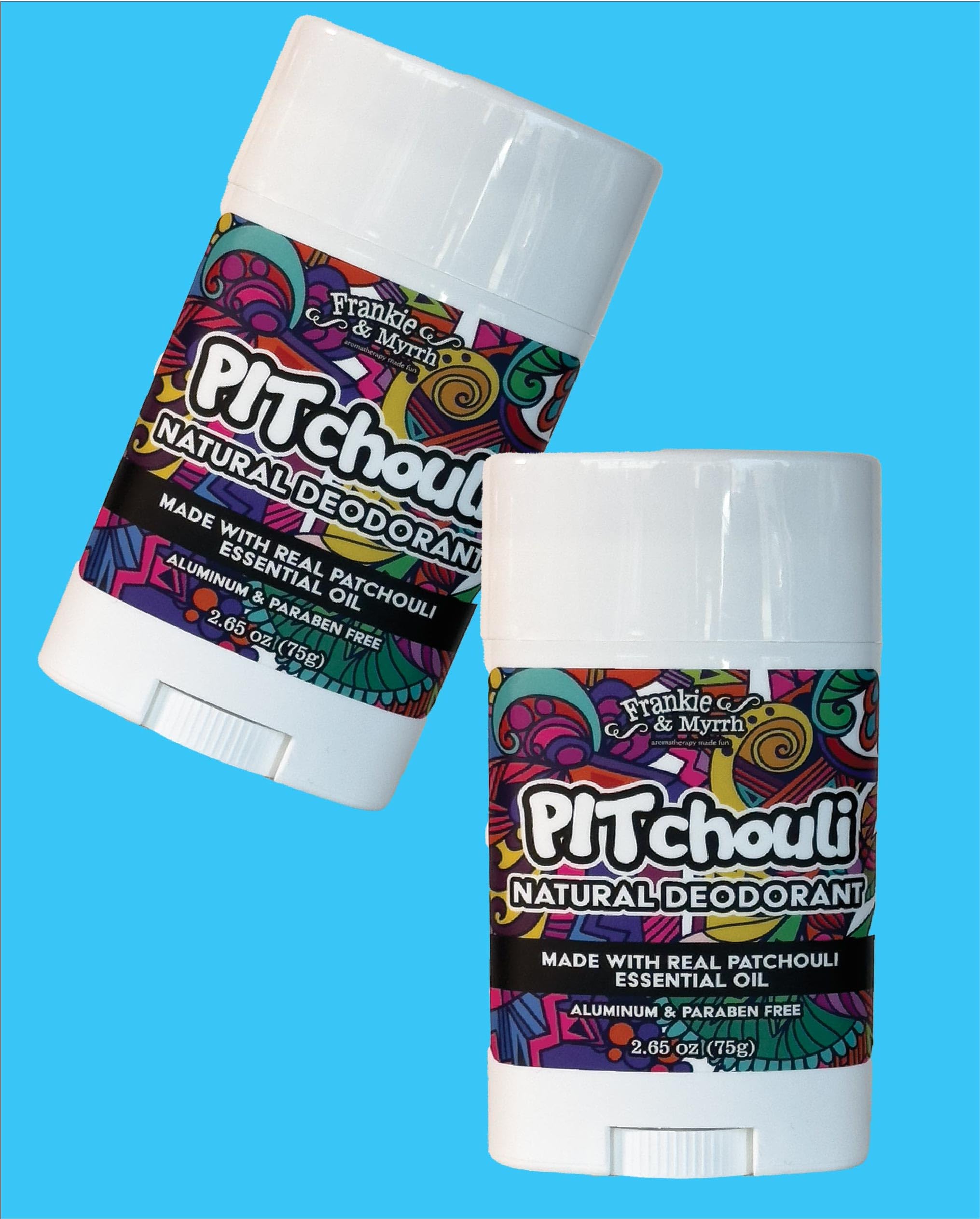 Frankie & Myrrh patchouli deodorant ideal for daily rituals.