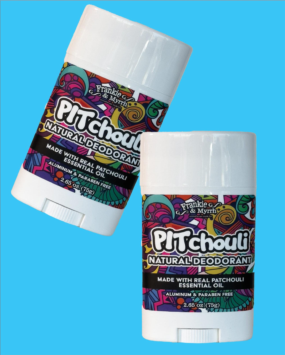 Frankie & Myrrh patchouli deodorant ideal for daily rituals.
