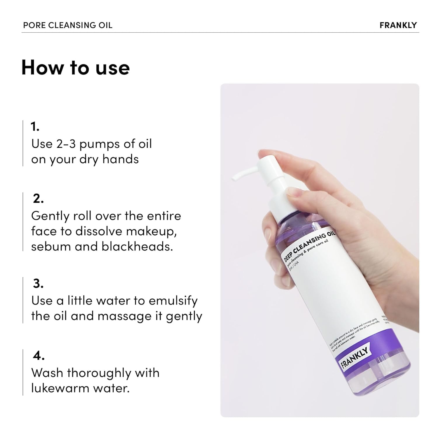 FRANKLY Ciencia y belleza coreana: transparencia y eficacia.