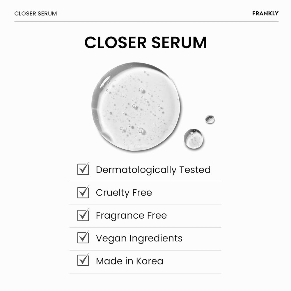 FRANKLY Closer Serum anti-aging appeal with gentle exfoliation for smoother texture
