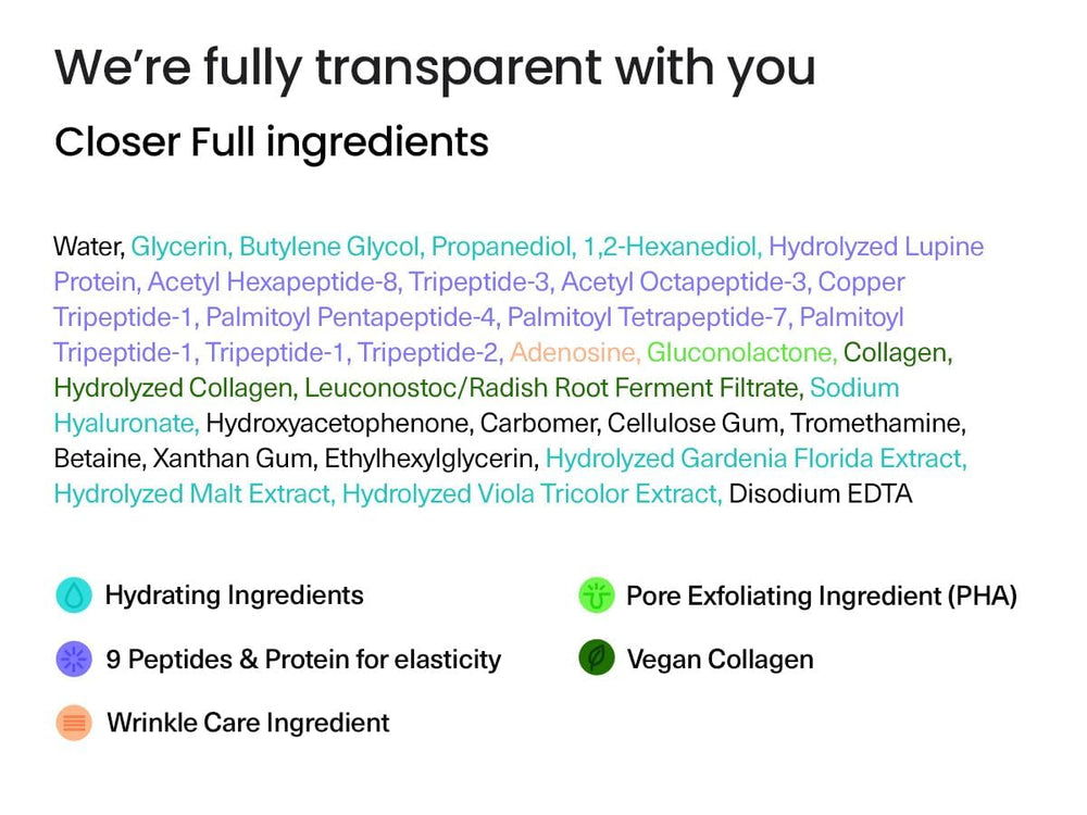 FRANKLY Closer Serum packaging and branding communicates transparency and science-backed ingredients
