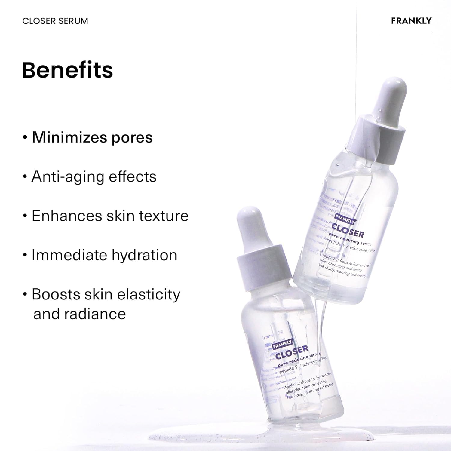 FRANKLY Closer Serum vegan cruelty-free label highlights ethical skincare choice