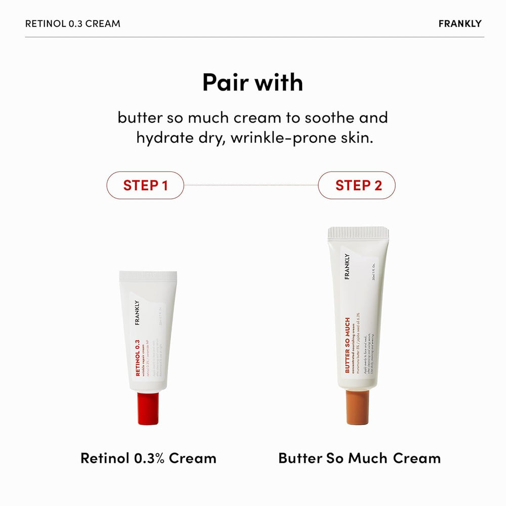 FRANKLY Retinol 0.3% Cream contiene ginseng para nutrición de la piel.