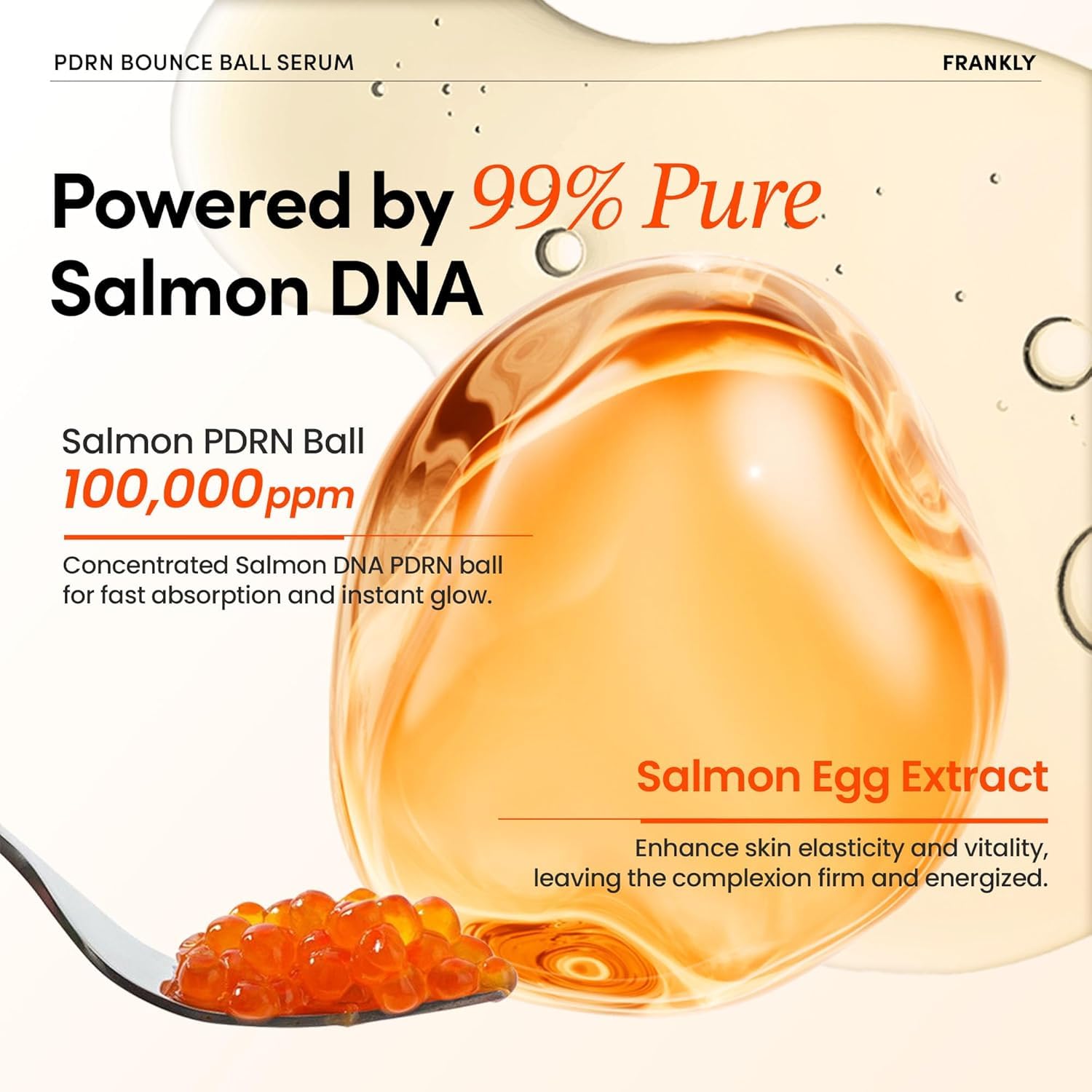 Feather light, non greasy texture visible as the serum spreads