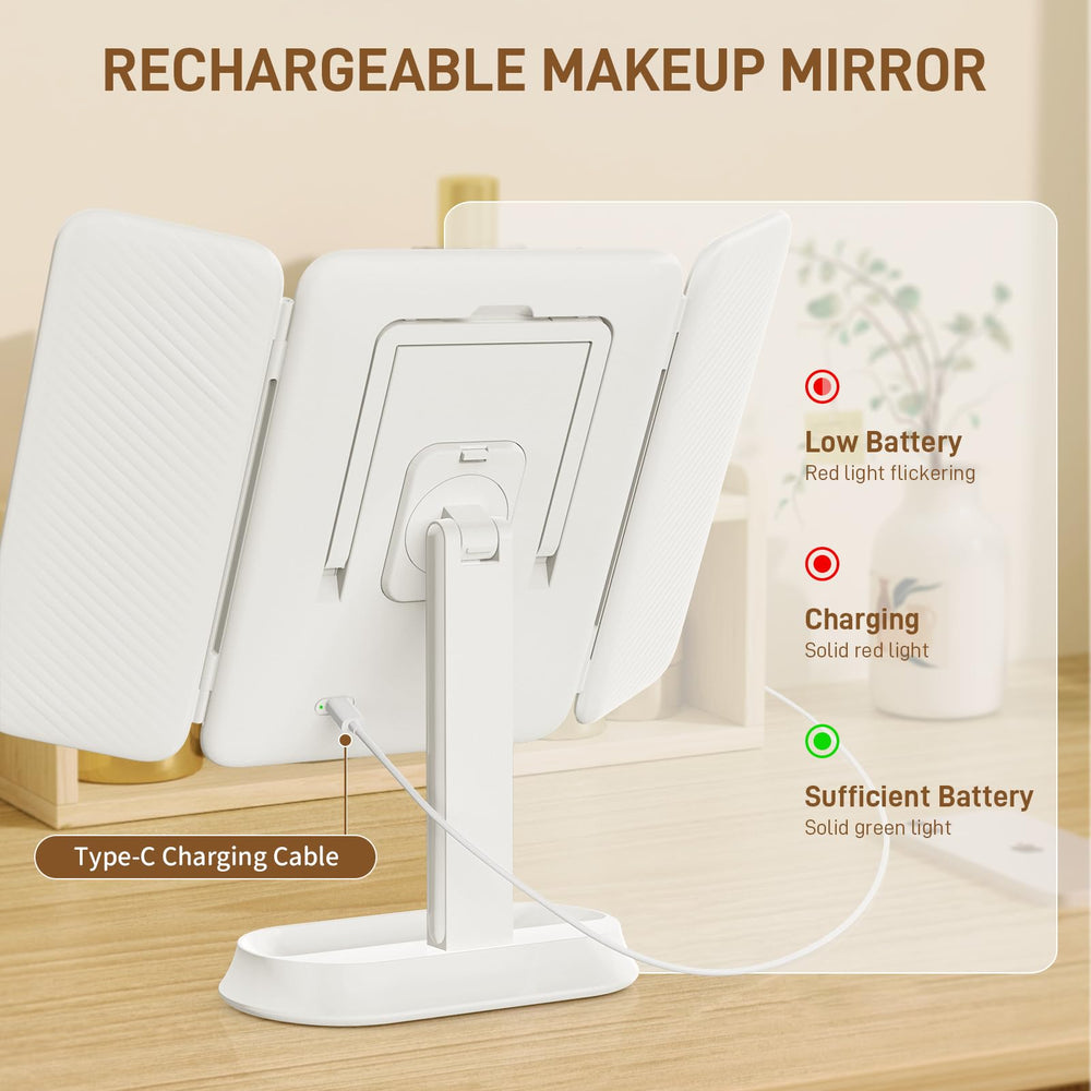 FRANO vanity mirror portable travel design ready for compact spaces