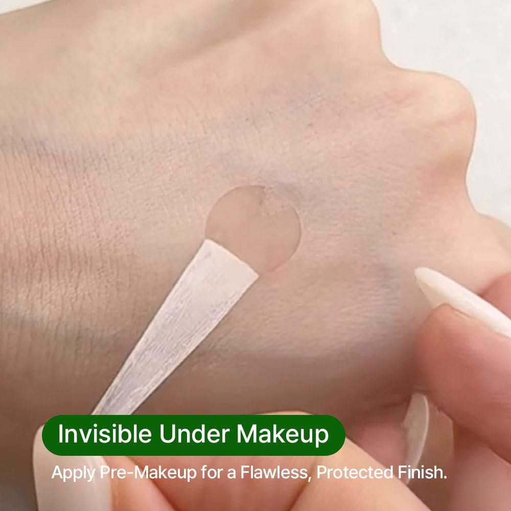 Parche FRANZ compatible con maquillaje, perfecto para retoques discretos.