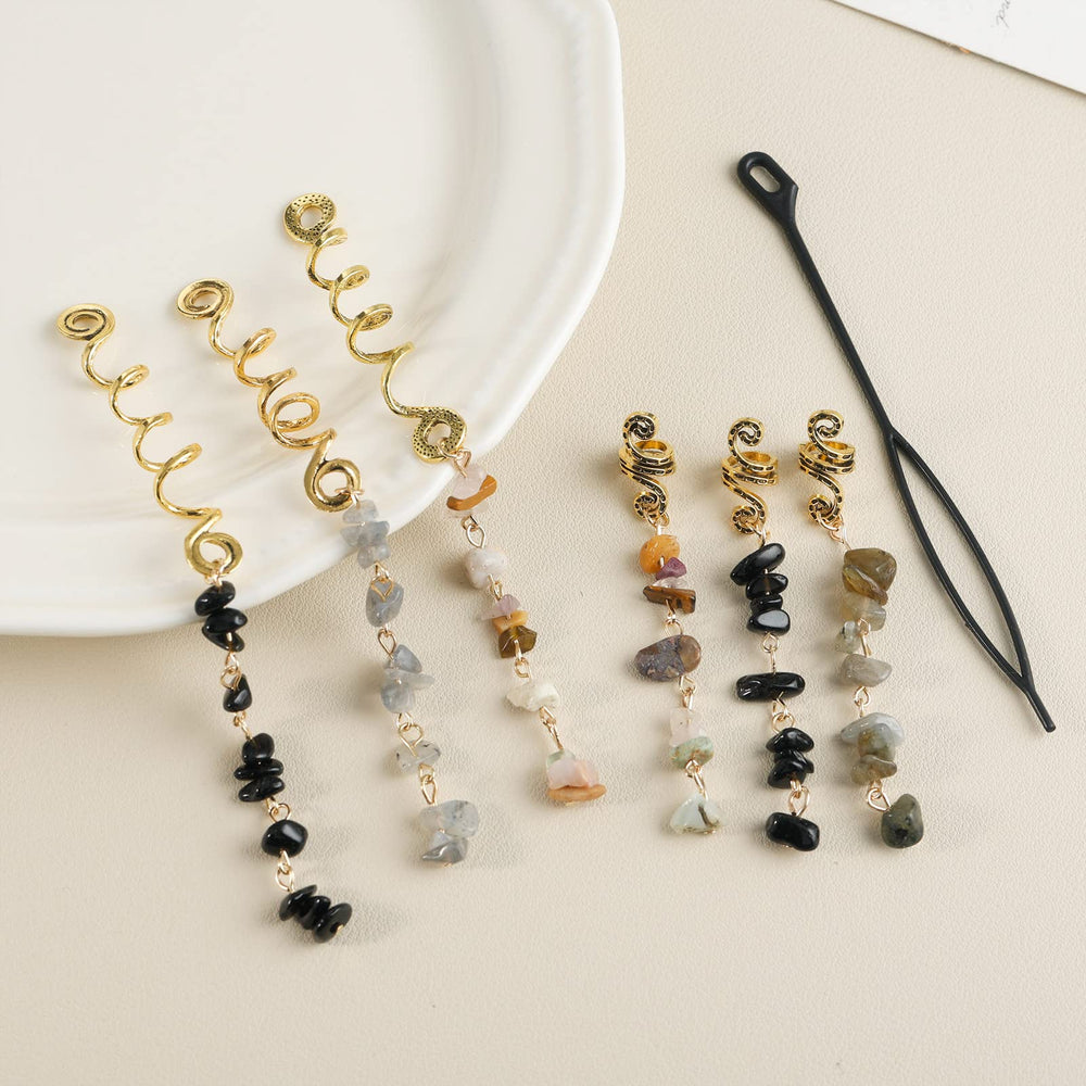 FRDTLUTHW Braids jewelry set showcases six styles for versatile looks.