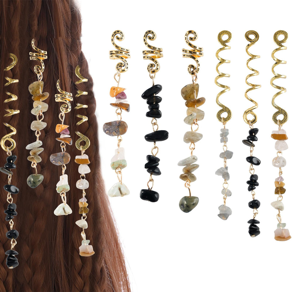 FRDTLUTHW dreadlock jewelry in black adds subtle sparkle for everyday looks.