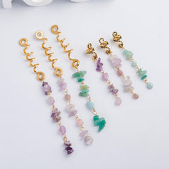 FRDTLUTHW retro metal accents add vintage charm to dreadlocks