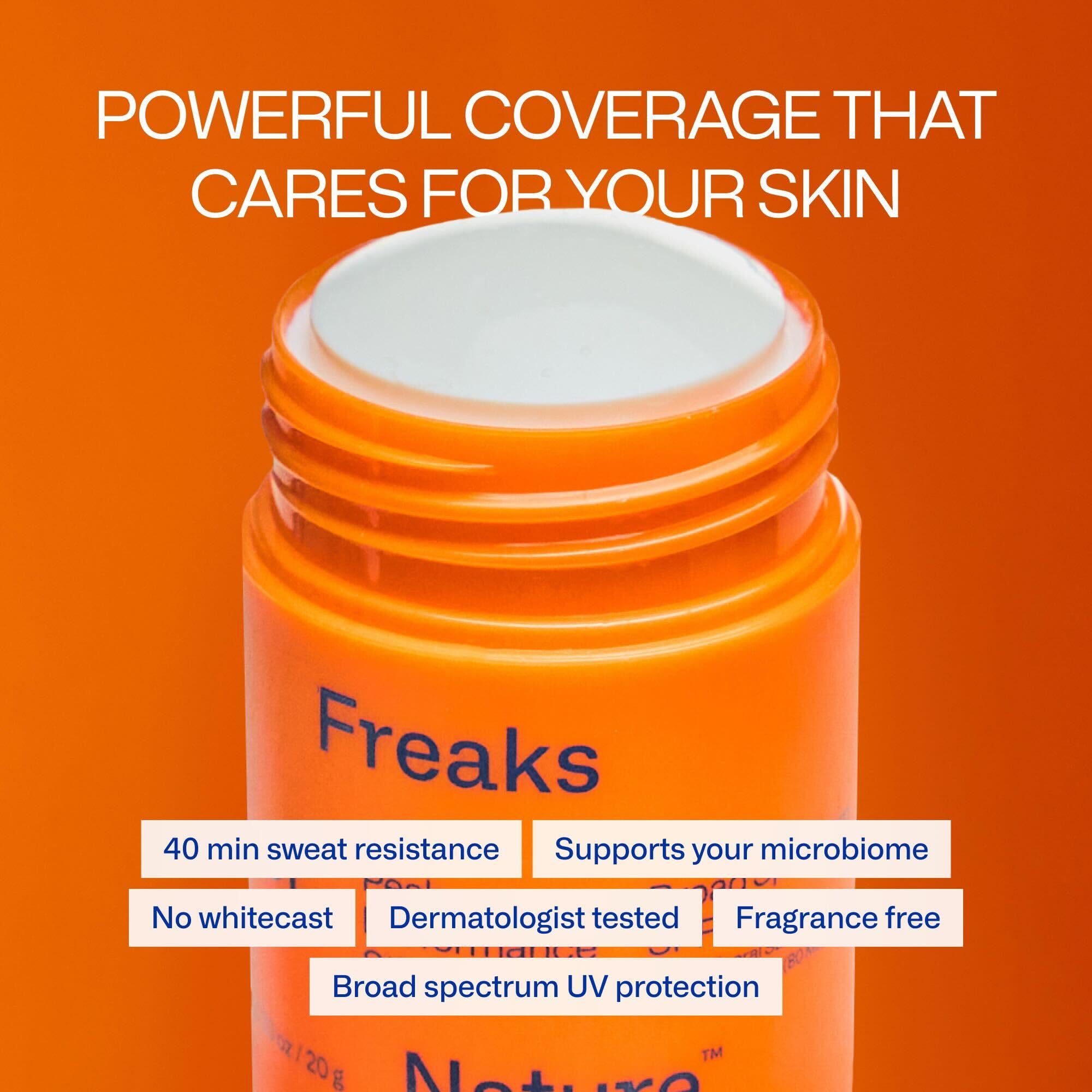 Freaks of Nature Sun Stick in action for easy, mess-free reapplication during outdoor activities