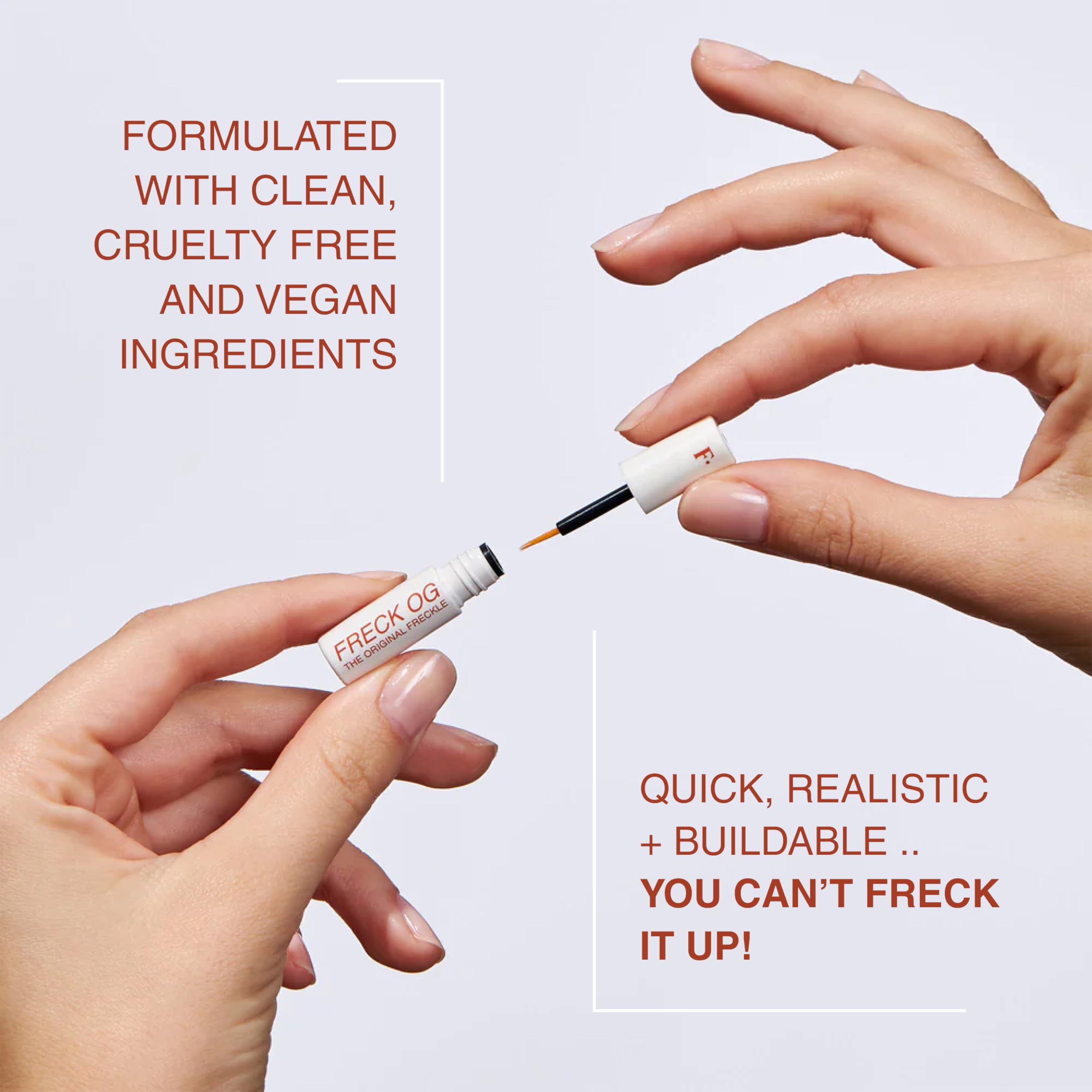 Freck Beauty Original Freckle Pen XL light swatch reveals warm undertone for light skin