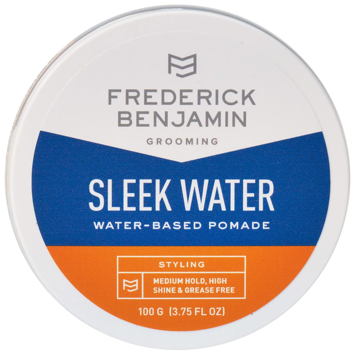 Frederick Benjamin Sleek Water Pomade en botella con brillo natural