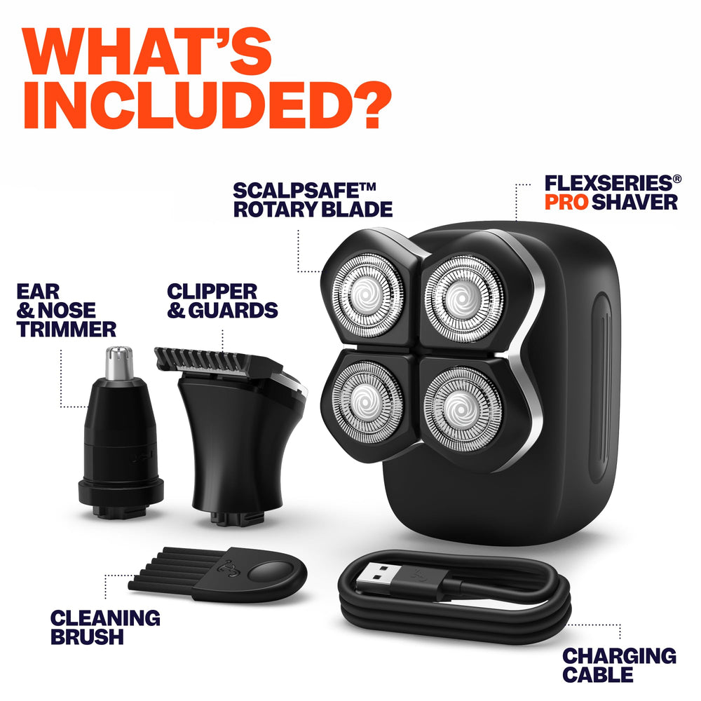 Freebird FlexSeries back shaver reaches hard-to-reach areas with ease.