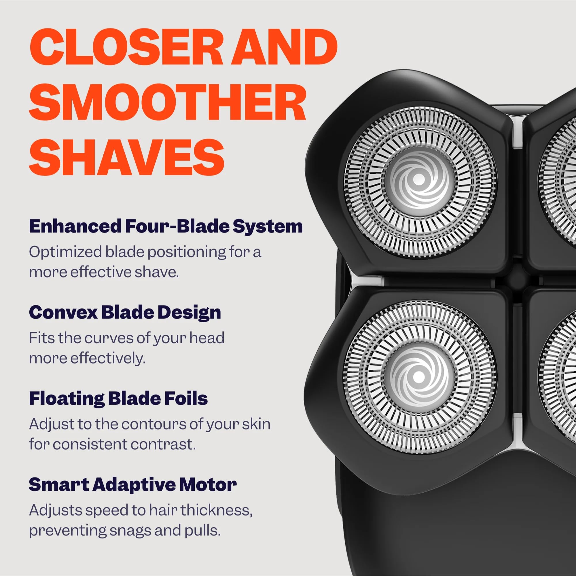 Freebird FlexSeries groin shaver offers careful precision for sensitive zones.