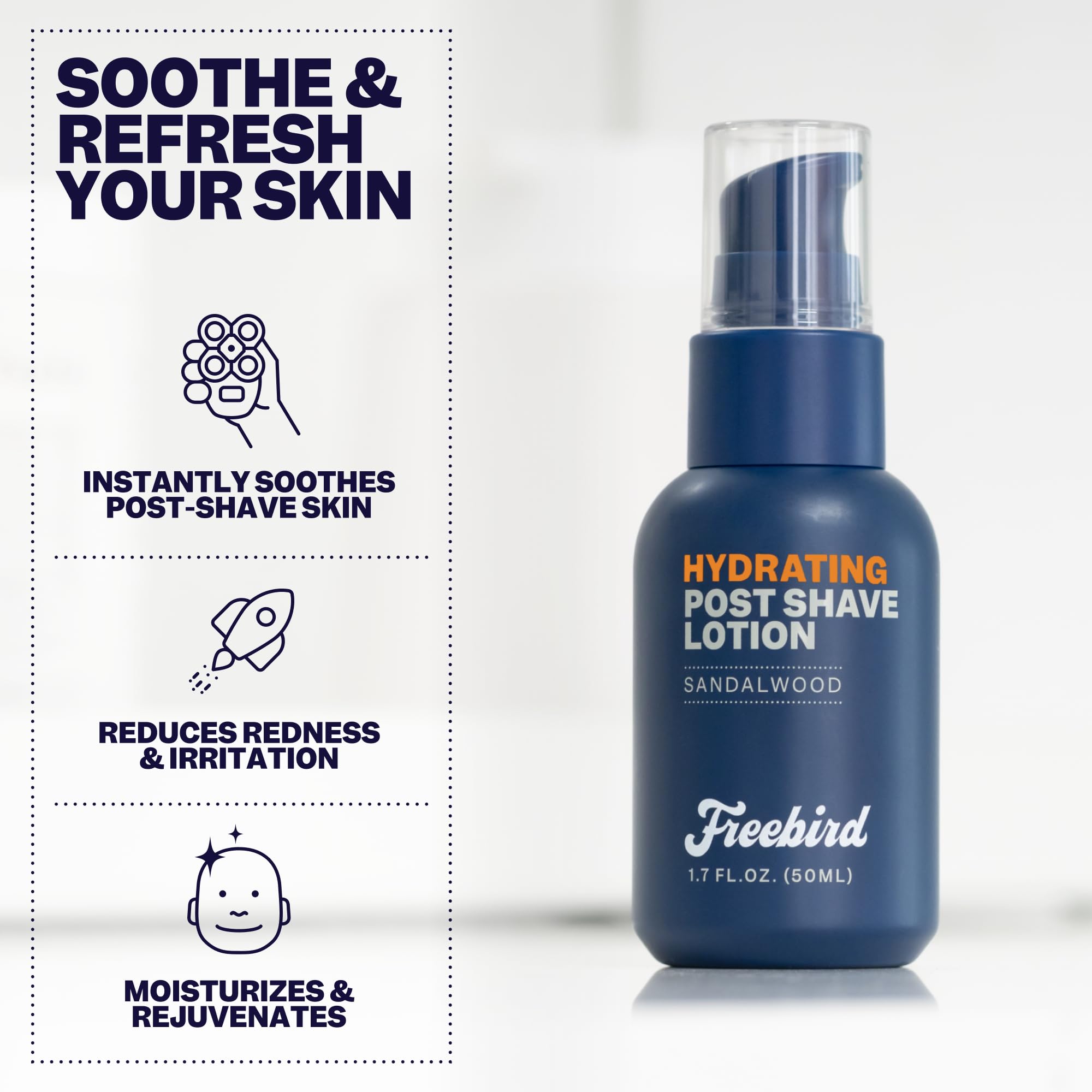 Freebird travel-size bottle fits gym bag and trips
