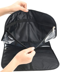 Freegrace premium hanging toiletry bag hanging hook feature for convenient bathroom setup.