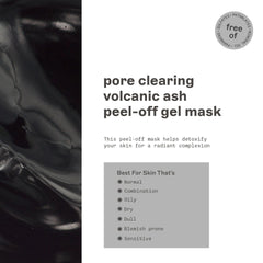 Freeman Charcoal purifying mask closeup showing pore-clearing action.