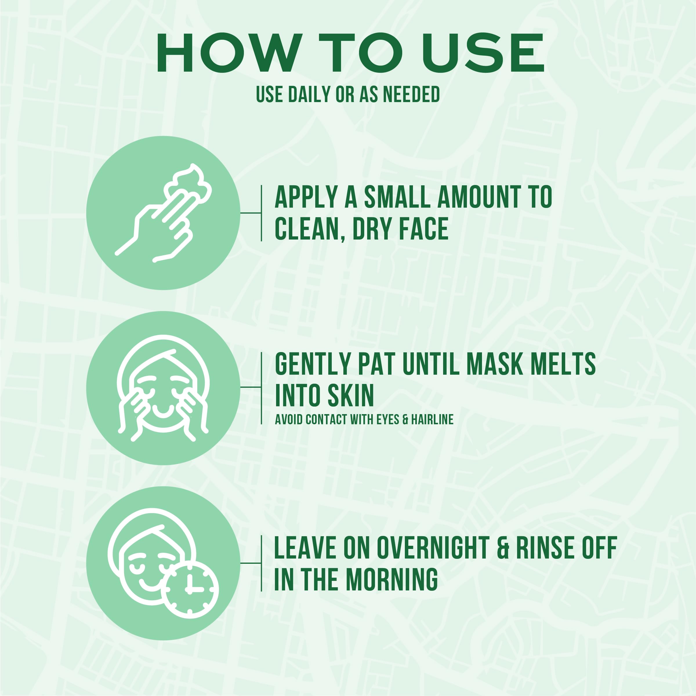 Freeman Exotic Blends Aloe Jelly Mask on dry skin illustrating moisture without greasiness