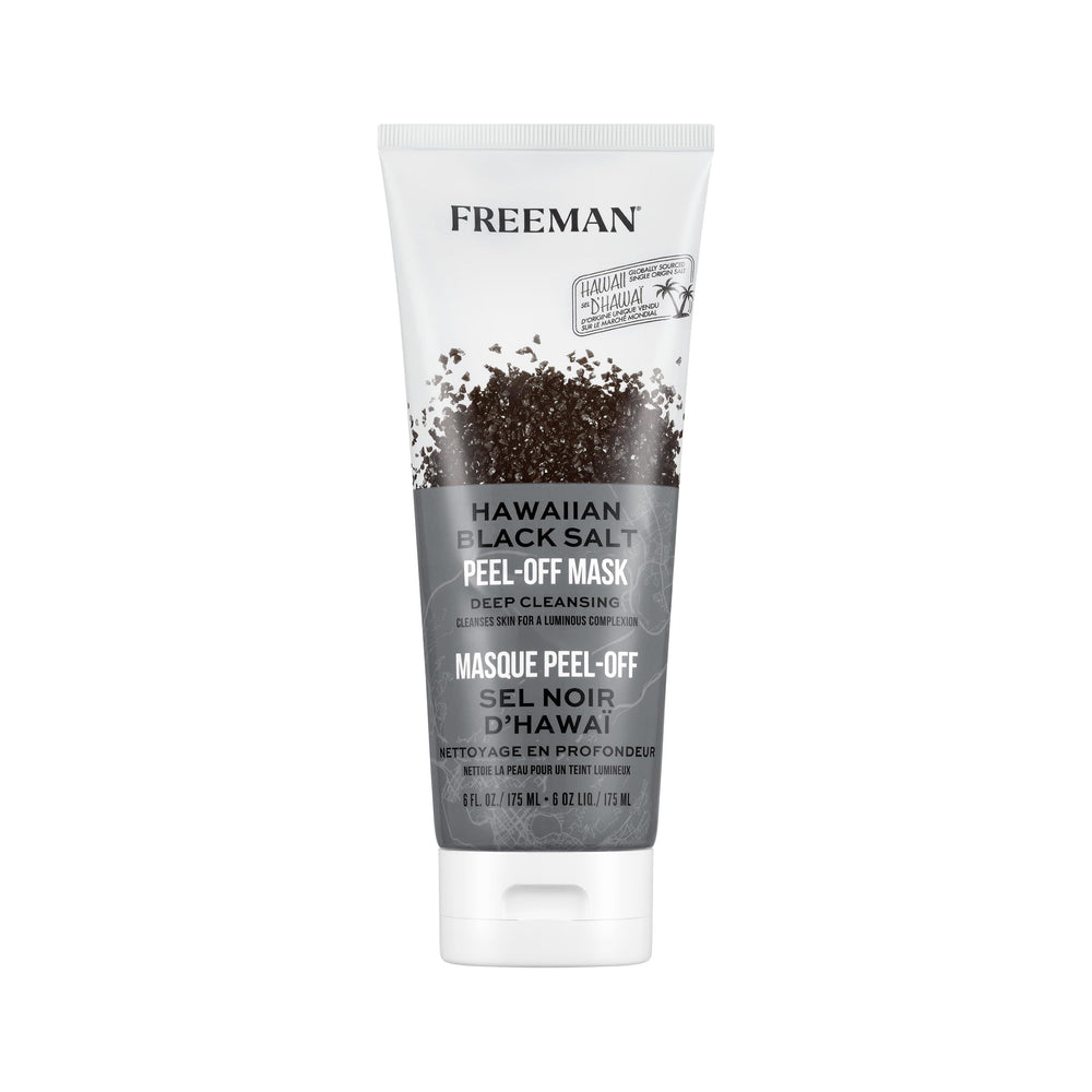Freeman Exotic Blends Hawaiian Black Salt Mask tube front for luminous skin.